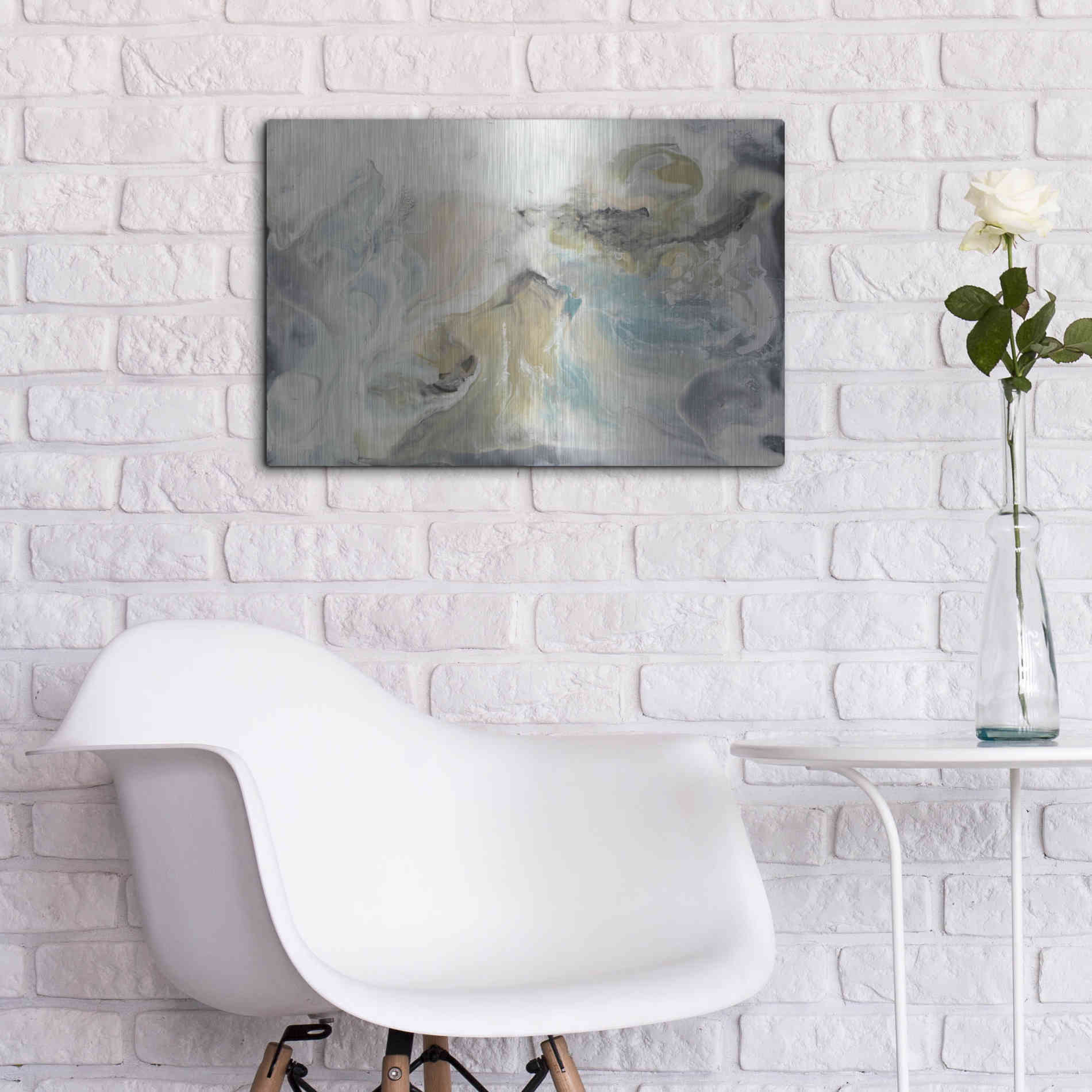 Luxe Metal Art 'Lord of Cycles I' by Lila Bramma, Metal Wall Art,24x16