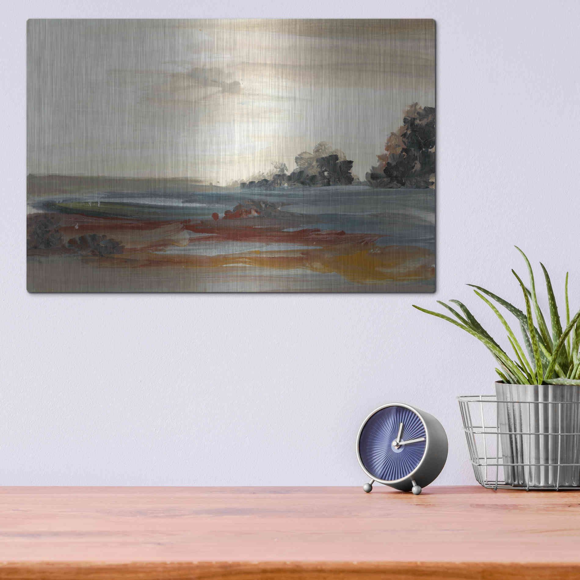 Luxe Metal Art 'Generosity IV' by Lila Bramma, Metal Wall Art,16x12