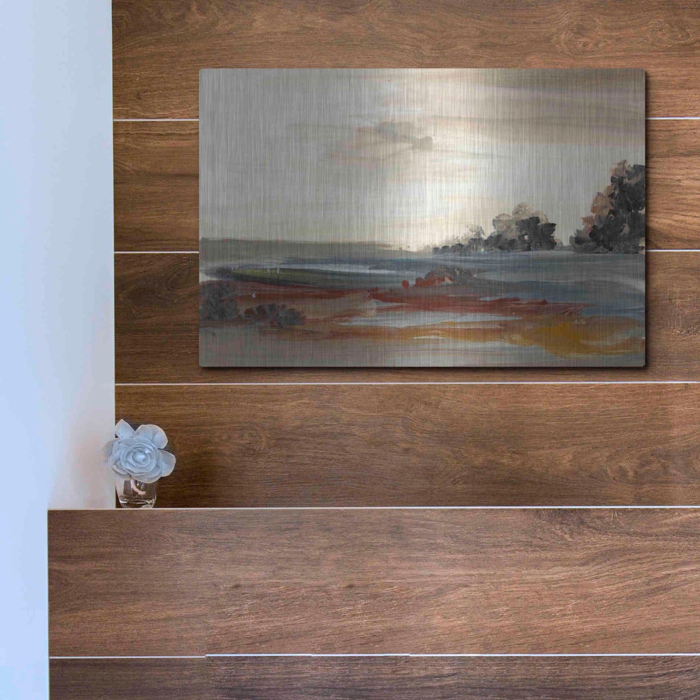 Luxe Metal Art 'Generosity IV' by Lila Bramma, Metal Wall Art,16x12