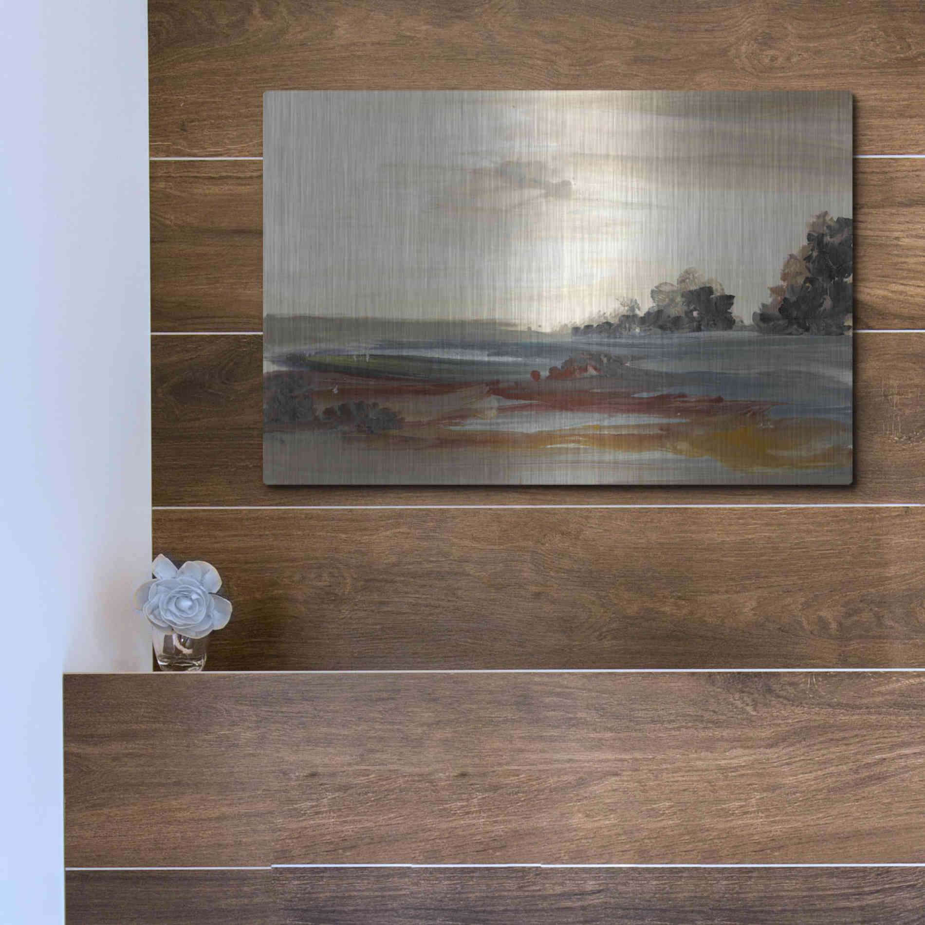 Luxe Metal Art 'Generosity IV' by Lila Bramma, Metal Wall Art,16x12