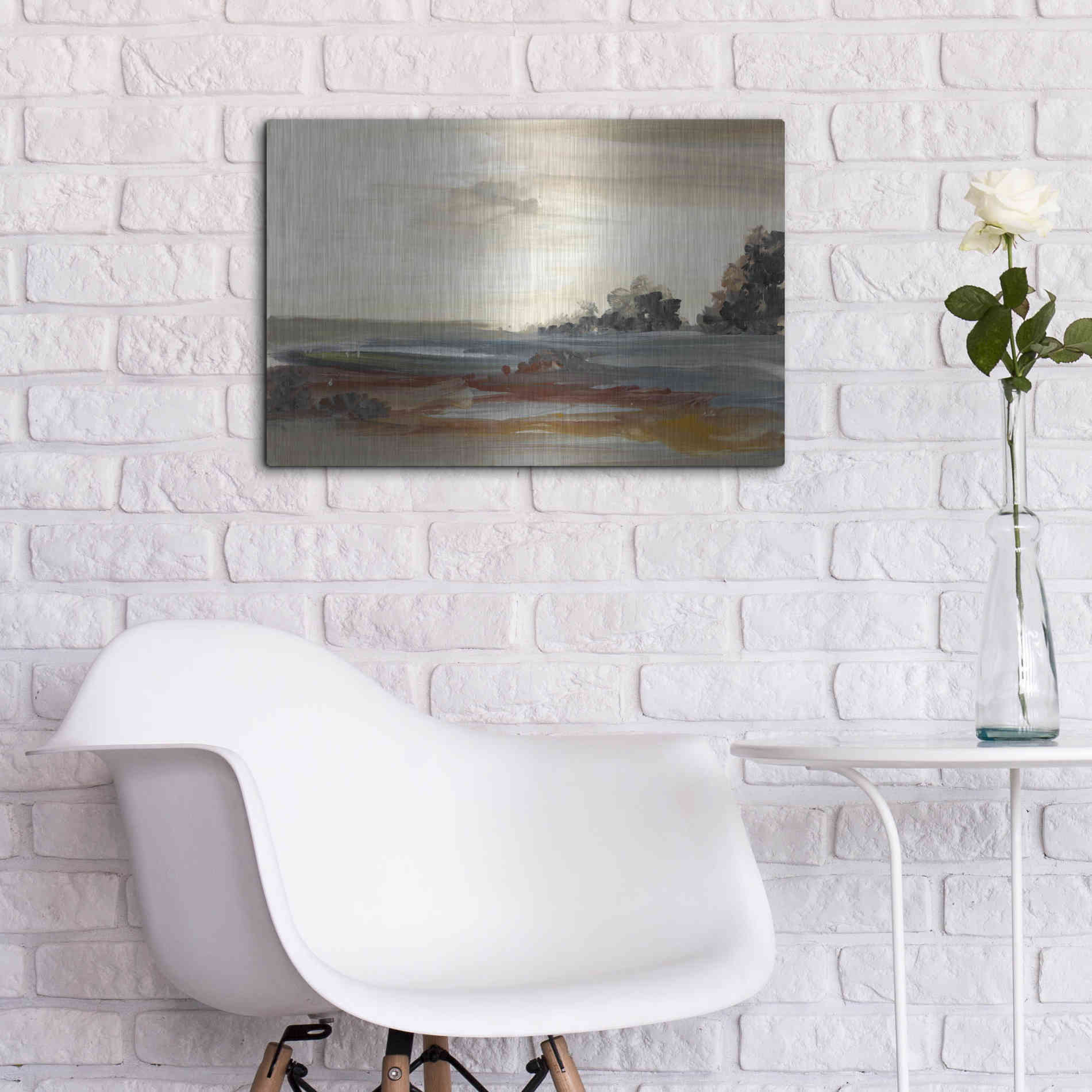 Luxe Metal Art 'Generosity IV' by Lila Bramma, Metal Wall Art,24x16