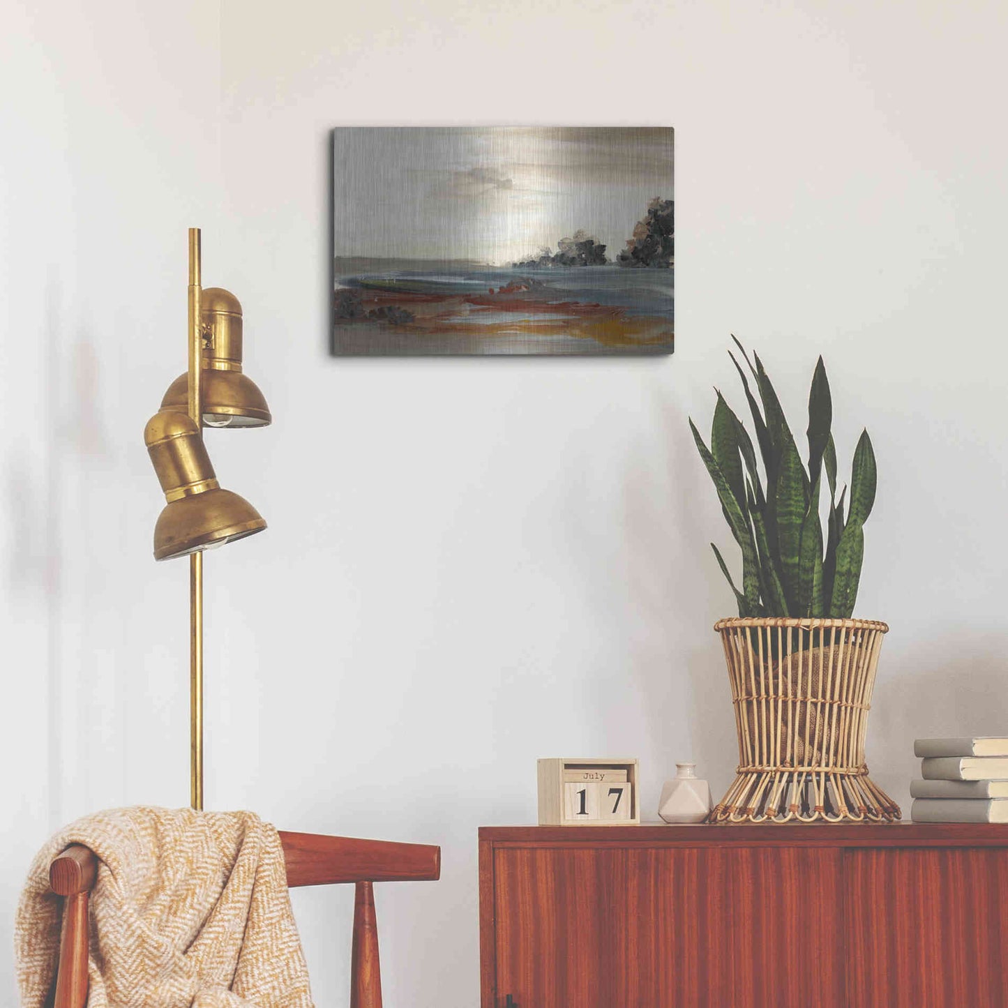 Luxe Metal Art 'Generosity IV' by Lila Bramma, Metal Wall Art,24x16