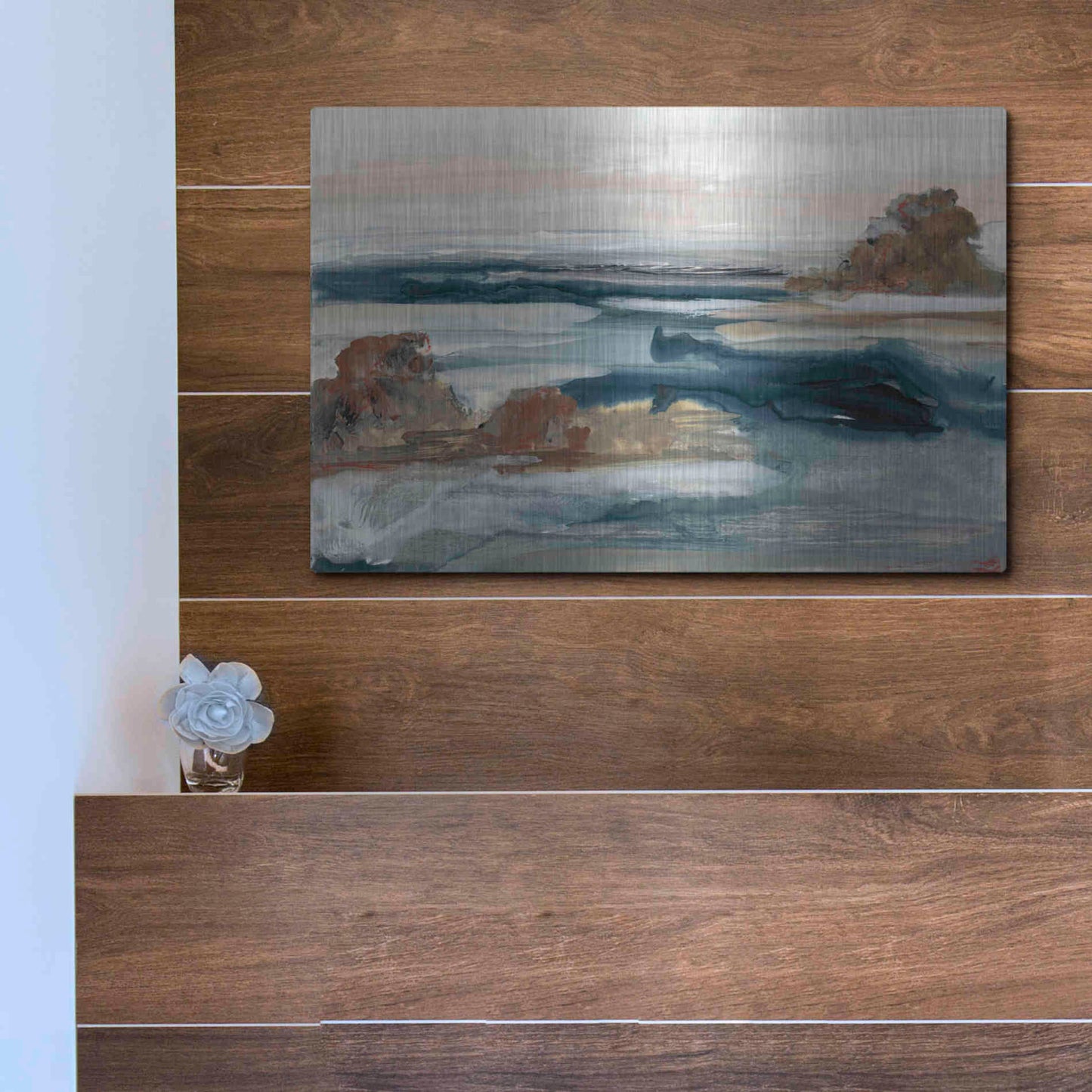 Luxe Metal Art 'Generosity V' by Lila Bramma, Metal Wall Art,16x12