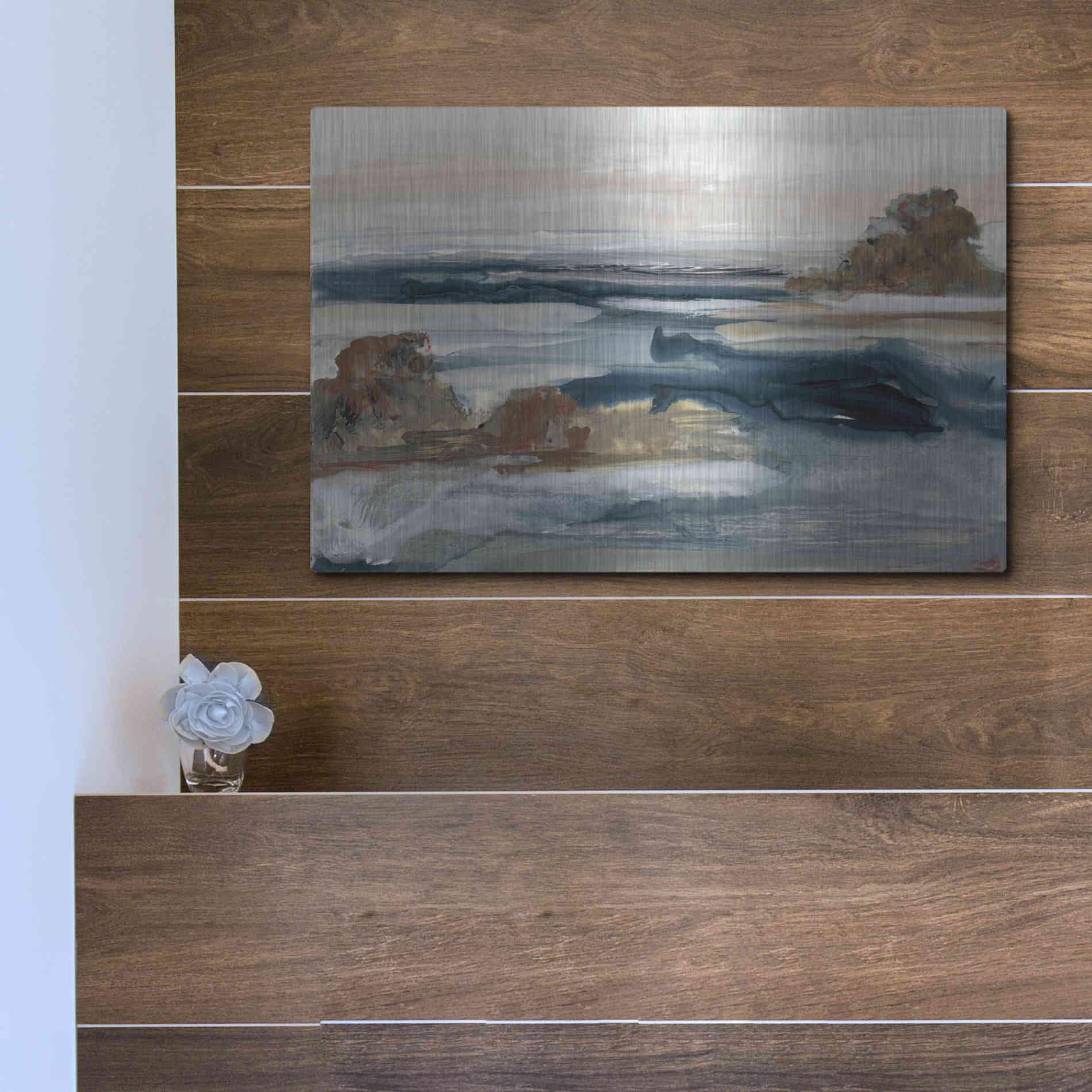 Luxe Metal Art 'Generosity V' by Lila Bramma, Metal Wall Art,16x12