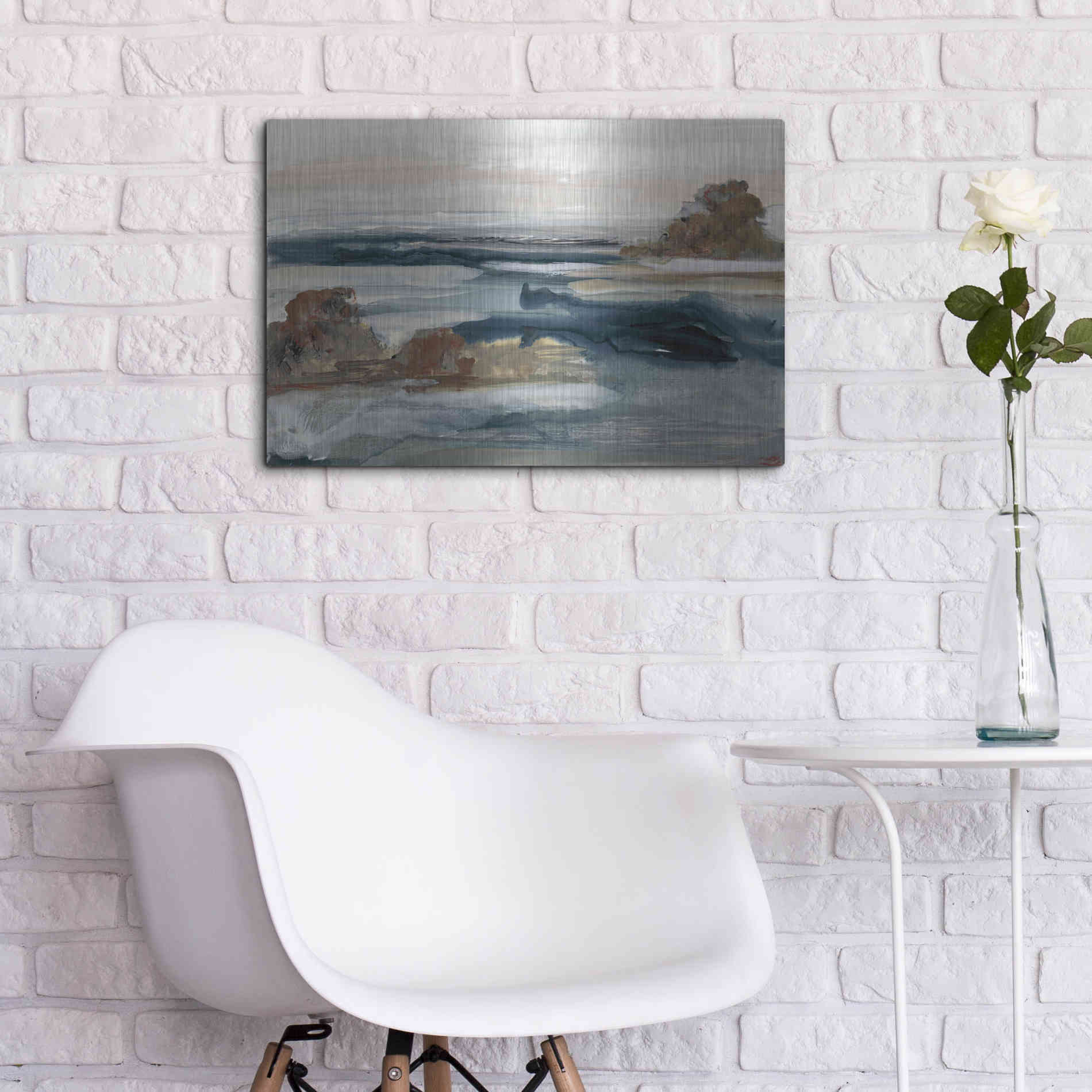 Luxe Metal Art 'Generosity V' by Lila Bramma, Metal Wall Art,24x16