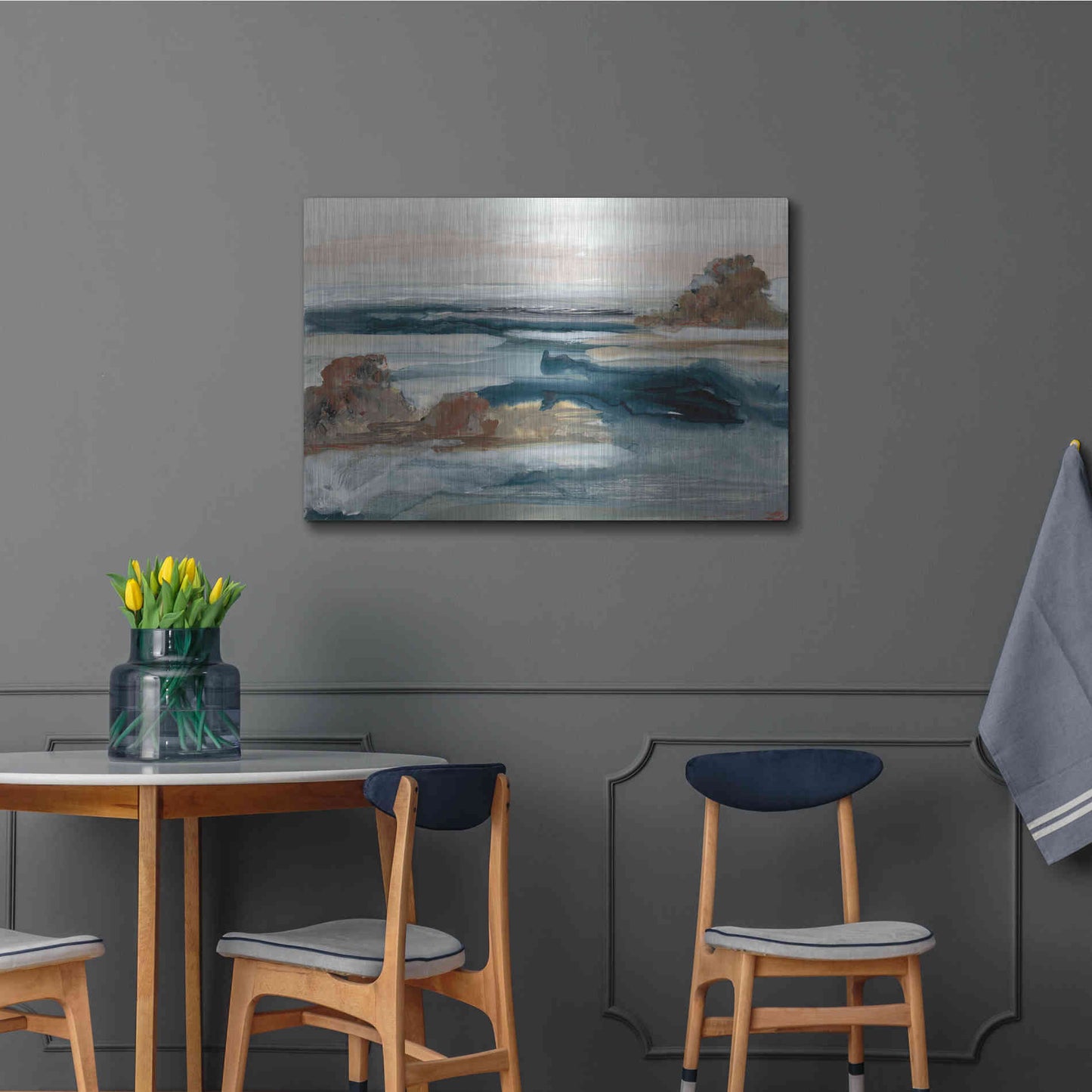 Luxe Metal Art 'Generosity V' by Lila Bramma, Metal Wall Art,36x24