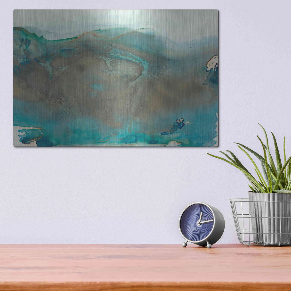 Luxe Metal Art 'Align with Life I' by Lila Bramma, Metal Wall Art,16x12