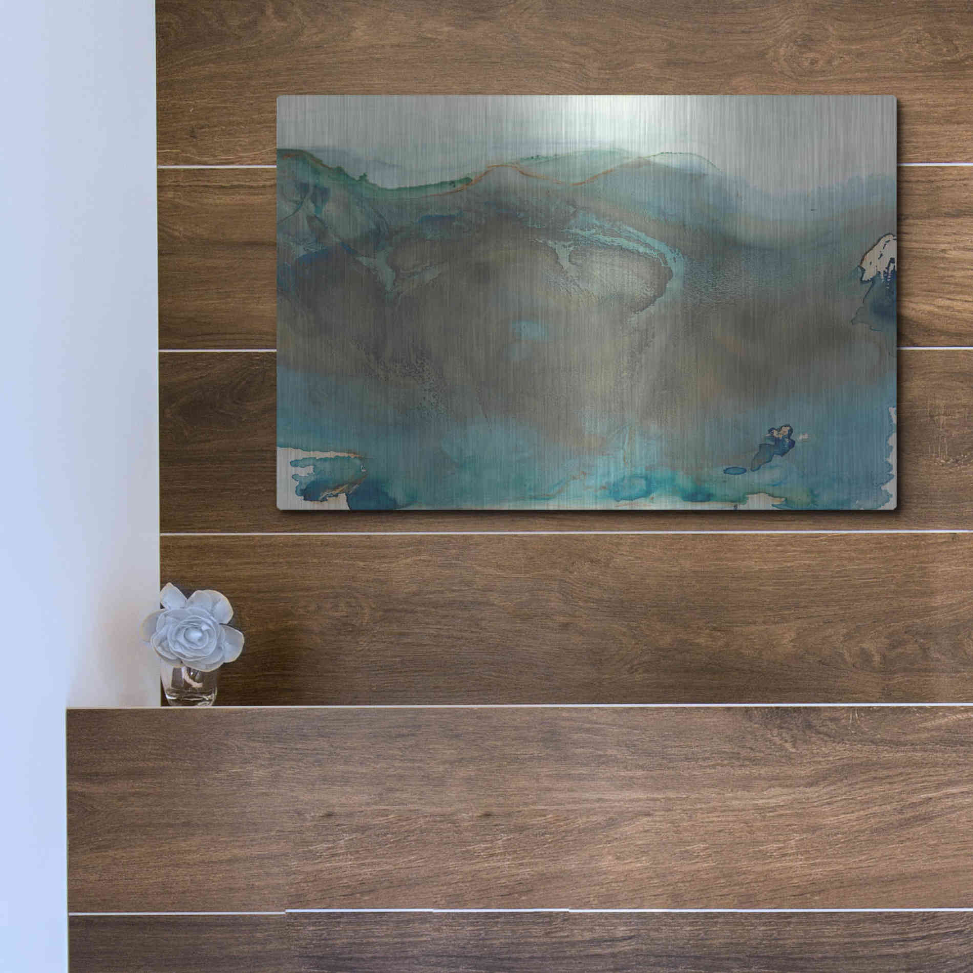 Luxe Metal Art 'Align with Life I' by Lila Bramma, Metal Wall Art,16x12