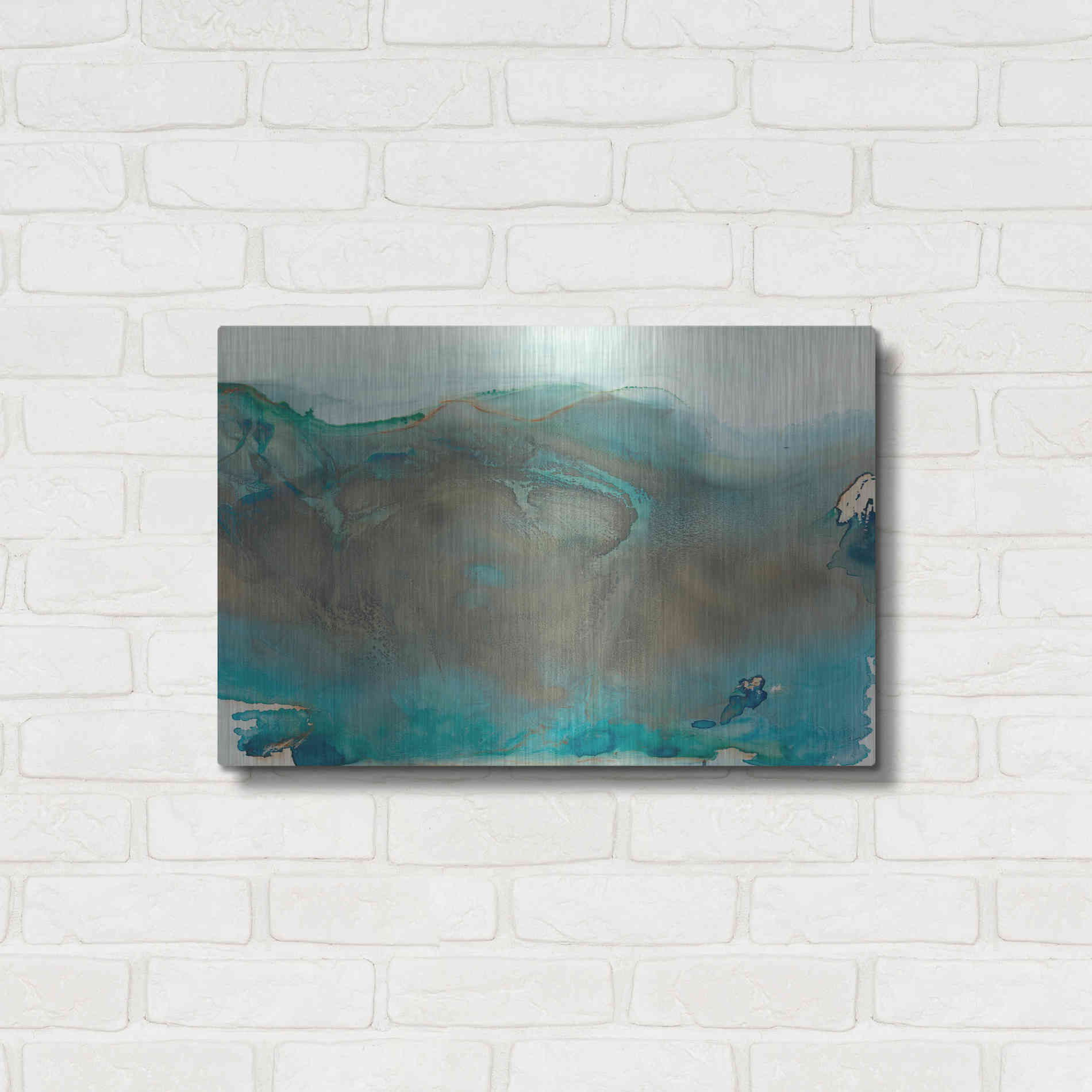 Luxe Metal Art 'Align with Life I' by Lila Bramma, Metal Wall Art,24x16