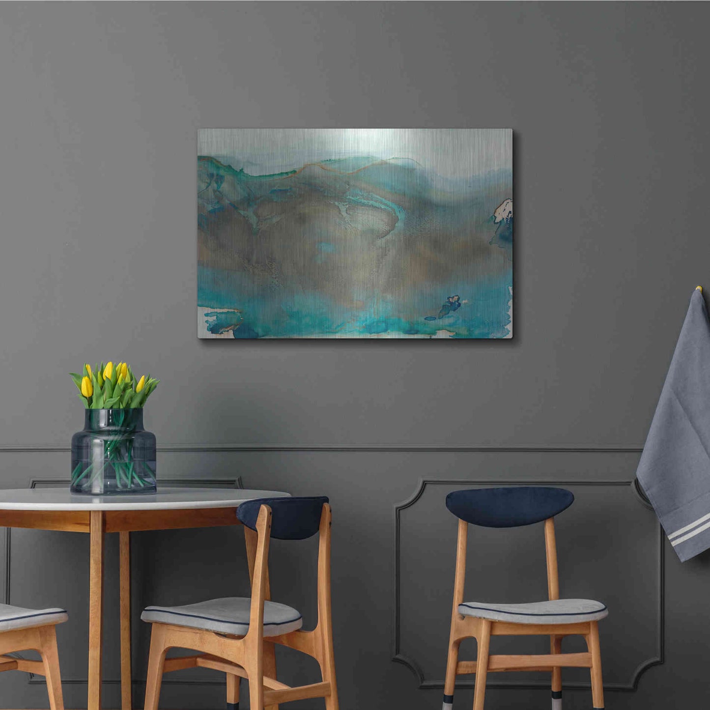 Luxe Metal Art 'Align with Life I' by Lila Bramma, Metal Wall Art,36x24