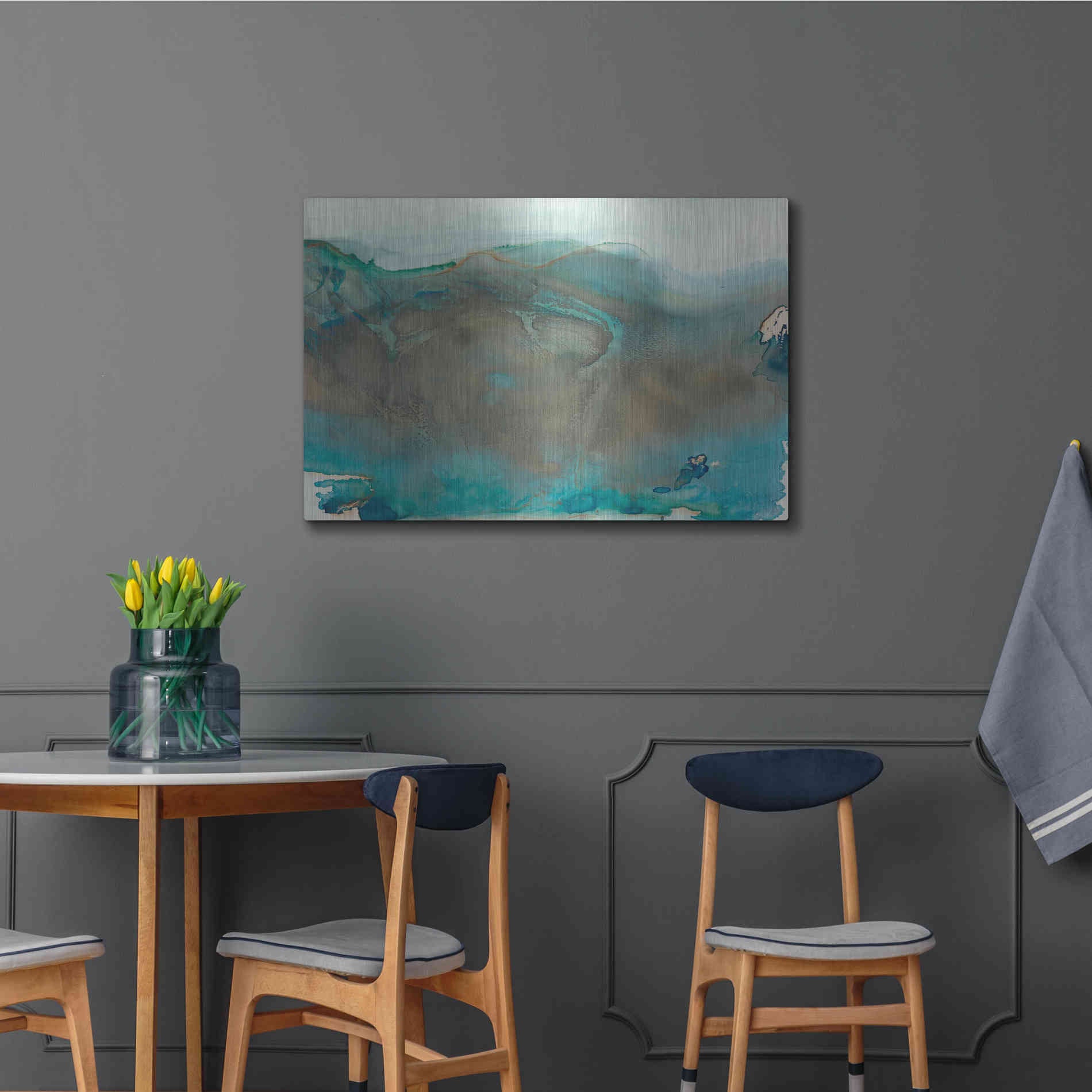 Luxe Metal Art 'Align with Life I' by Lila Bramma, Metal Wall Art,36x24