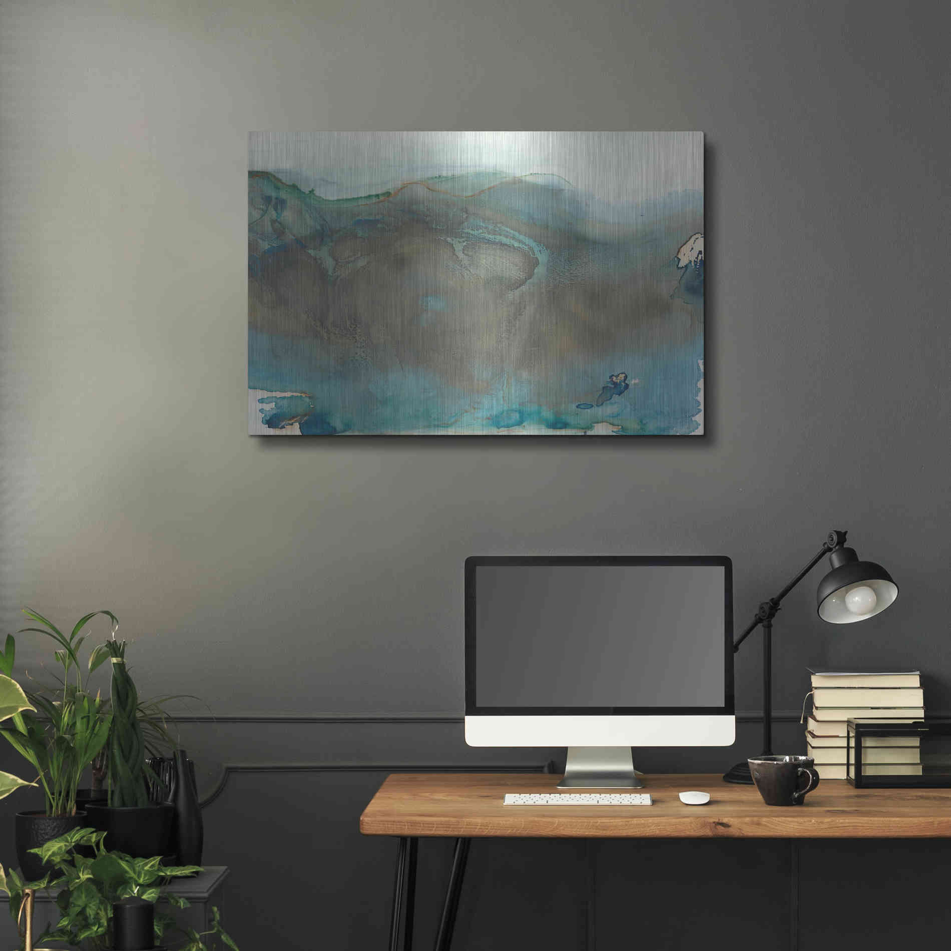 Luxe Metal Art 'Align with Life I' by Lila Bramma, Metal Wall Art,36x24