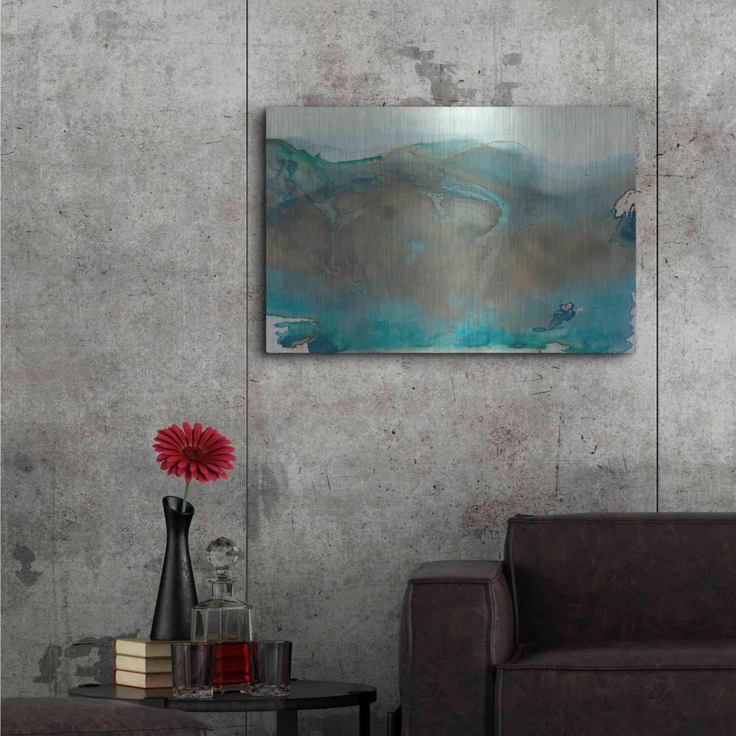 Luxe Metal Art 'Align with Life I' by Lila Bramma, Metal Wall Art,36x24