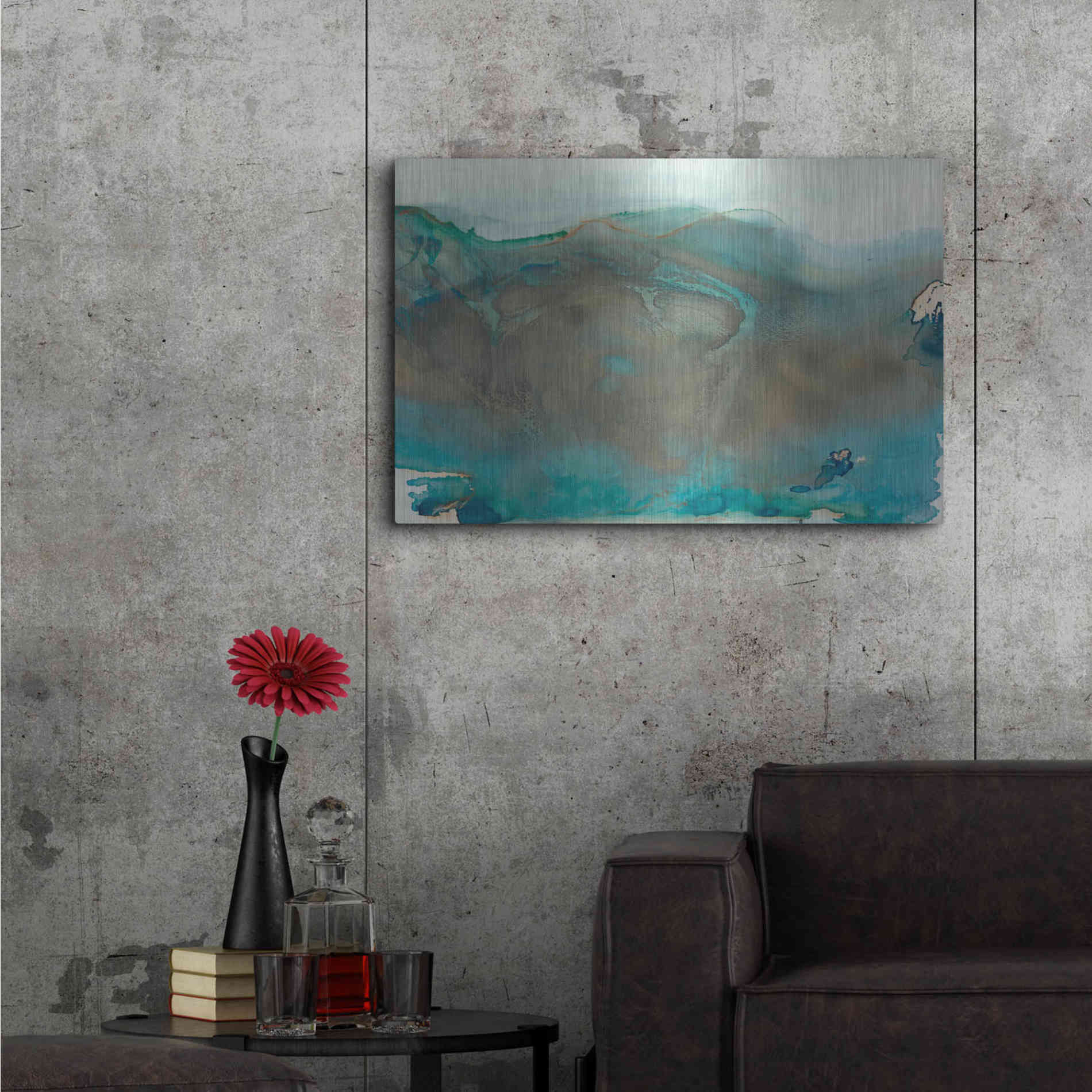 Luxe Metal Art 'Align with Life I' by Lila Bramma, Metal Wall Art,36x24