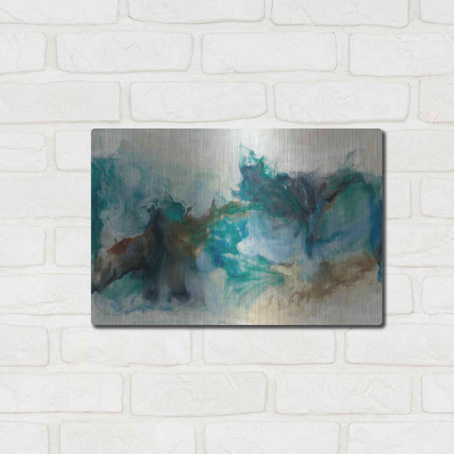 Luxe Metal Art 'Rejoice I' by Lila Bramma, Metal Wall Art,16x12