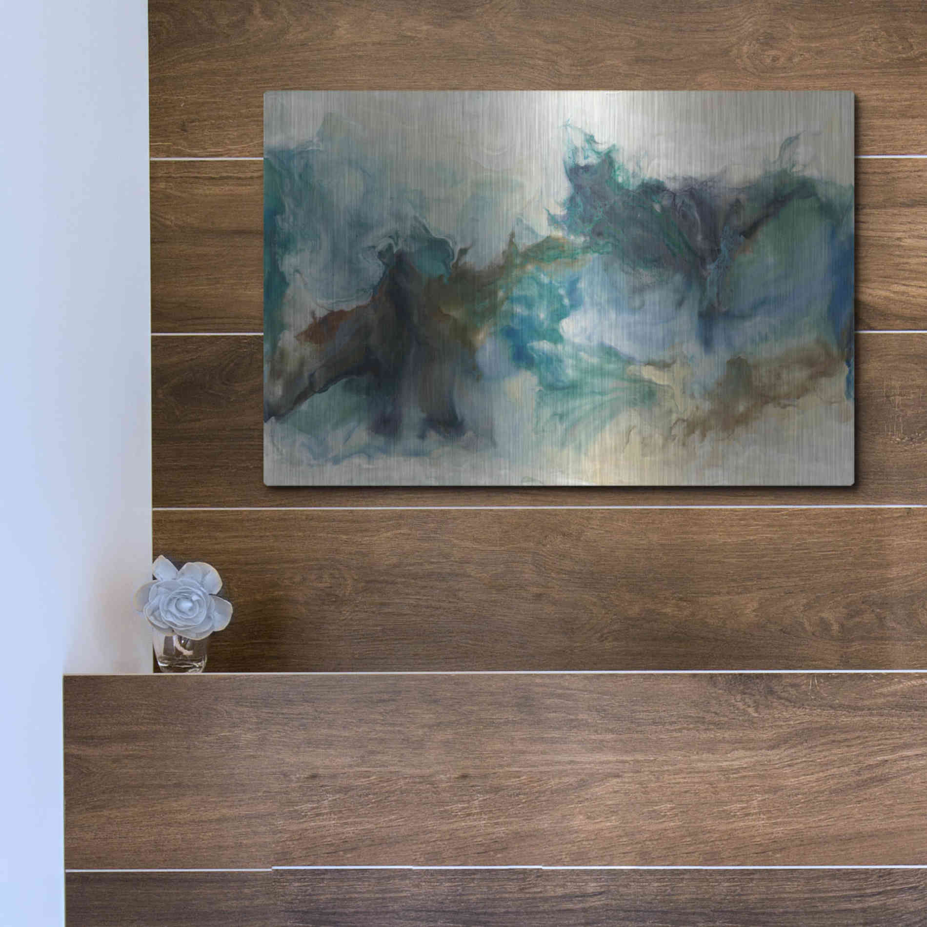 Luxe Metal Art 'Rejoice I' by Lila Bramma, Metal Wall Art,16x12