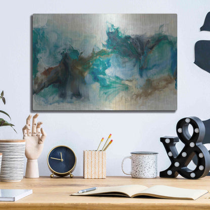 Luxe Metal Art 'Rejoice I' by Lila Bramma, Metal Wall Art,16x12