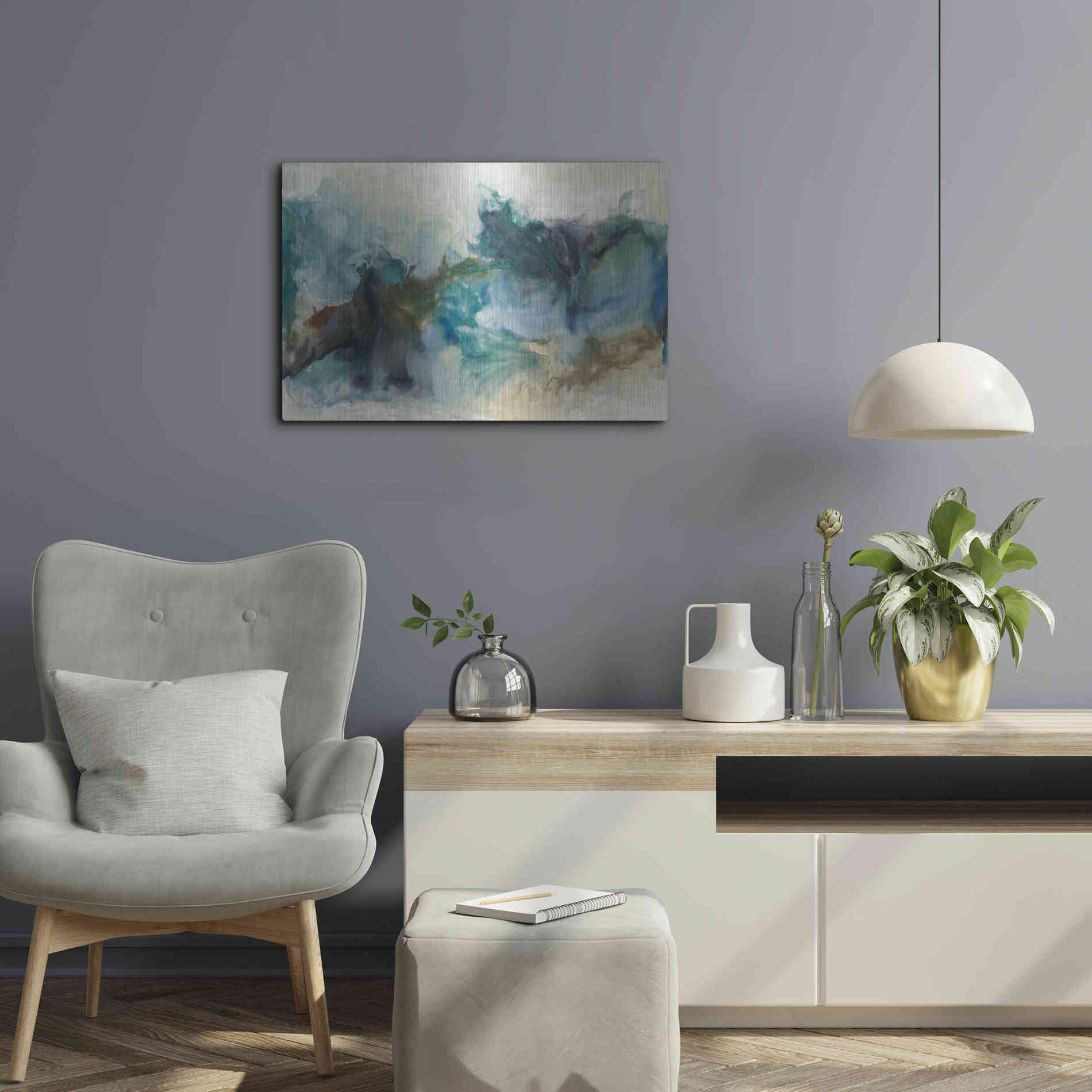 Luxe Metal Art 'Rejoice I' by Lila Bramma, Metal Wall Art,24x16