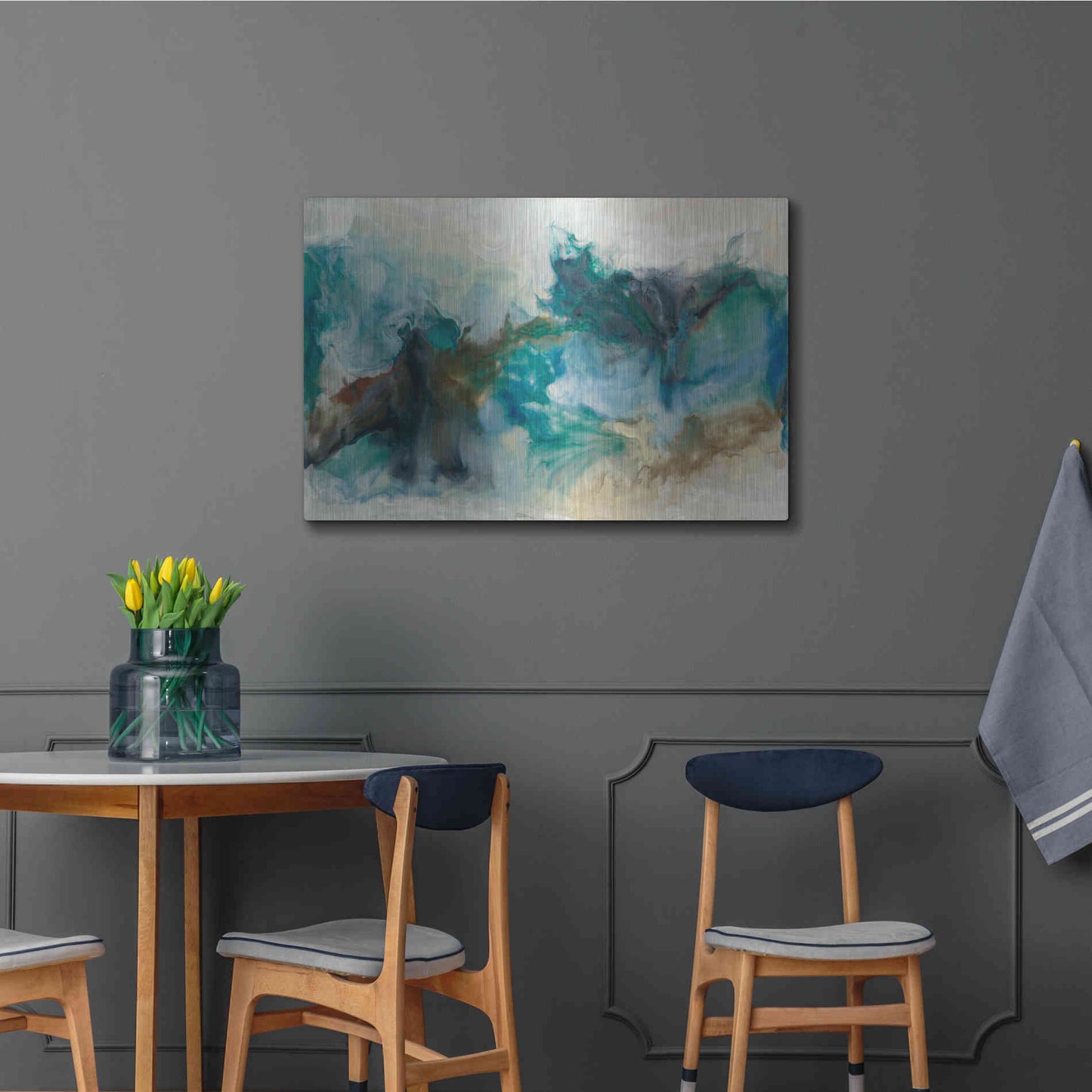 Luxe Metal Art 'Rejoice I' by Lila Bramma, Metal Wall Art,36x24