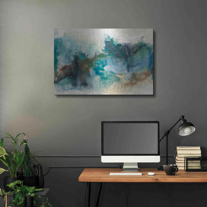 Luxe Metal Art 'Rejoice I' by Lila Bramma, Metal Wall Art,36x24