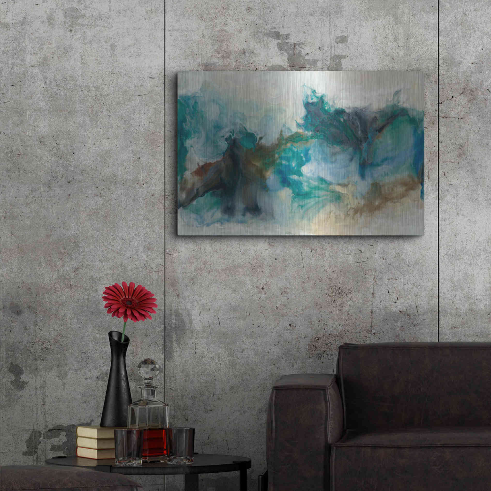 Luxe Metal Art 'Rejoice I' by Lila Bramma, Metal Wall Art,36x24