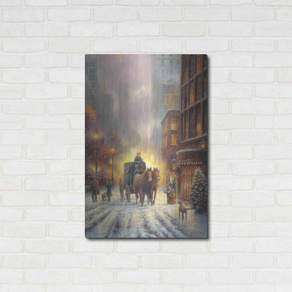 Luxe Metal Art 'Carriage Ride' by Chuck Pinson, Metal Wall Art,24x36