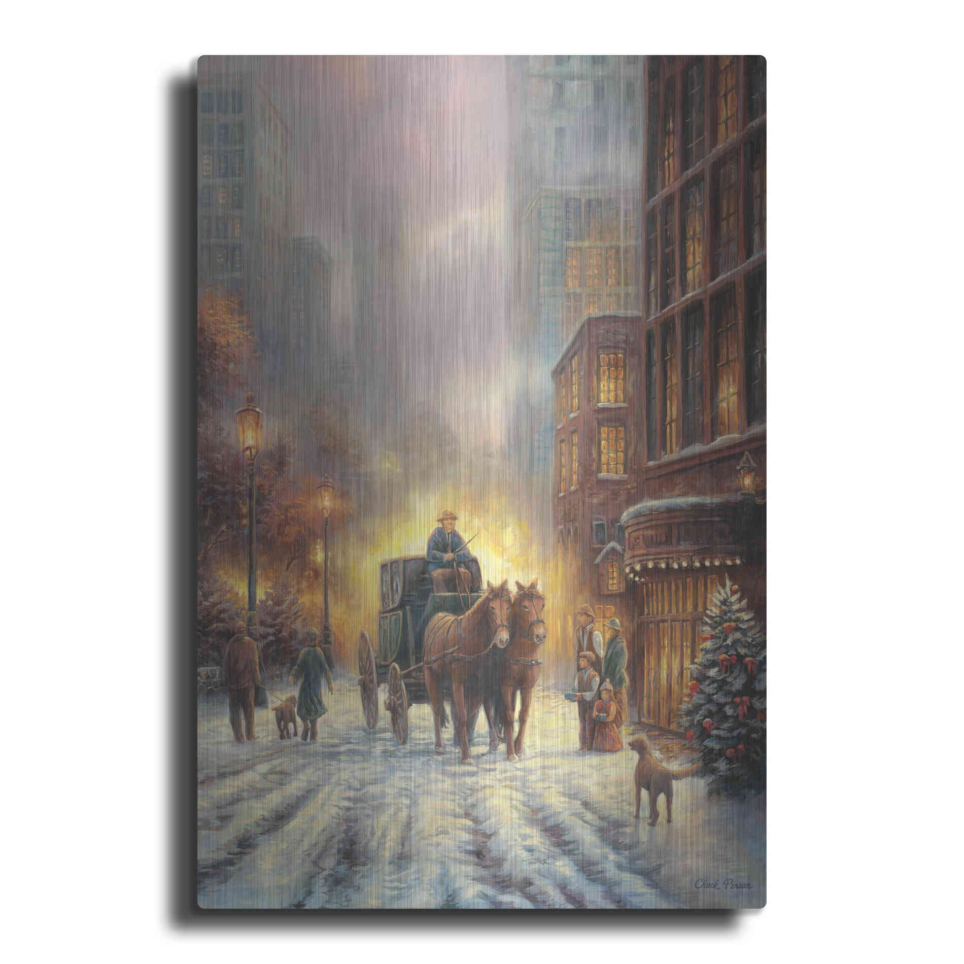 Luxe Metal Art 'Carriage Ride' by Chuck Pinson, Metal Wall Art