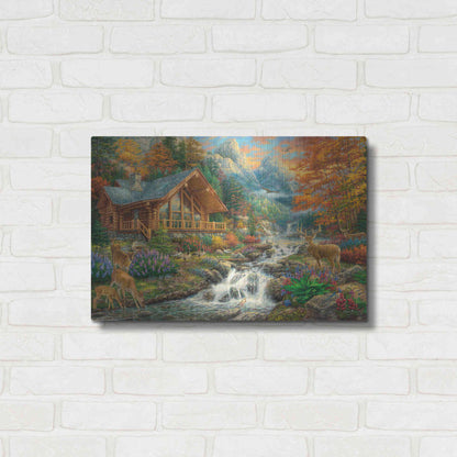 Luxe Metal Art 'Alpine Serenity' by Chuck Pinson, Metal Wall Art,24x16