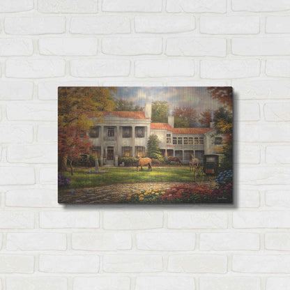 Luxe Metal Art 'Autumn Afternoon at Belle Meade' by Chuck Pinson, Metal Wall Art,24x16