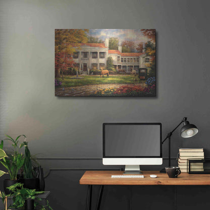 Luxe Metal Art 'Autumn Afternoon at Belle Meade' by Chuck Pinson, Metal Wall Art,36x24