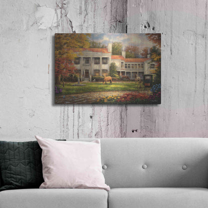 Luxe Metal Art 'Autumn Afternoon at Belle Meade' by Chuck Pinson, Metal Wall Art,36x24