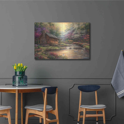 Luxe Metal Art 'Brookside Retreat' by Chuck Pinson, Metal Wall Art,36x24