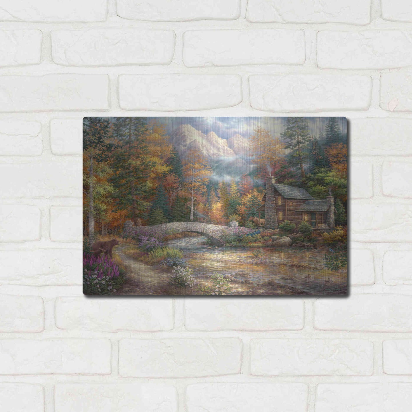 Luxe Metal Art 'Call of the Wild' by Chuck Pinson, Metal Wall Art,16x12