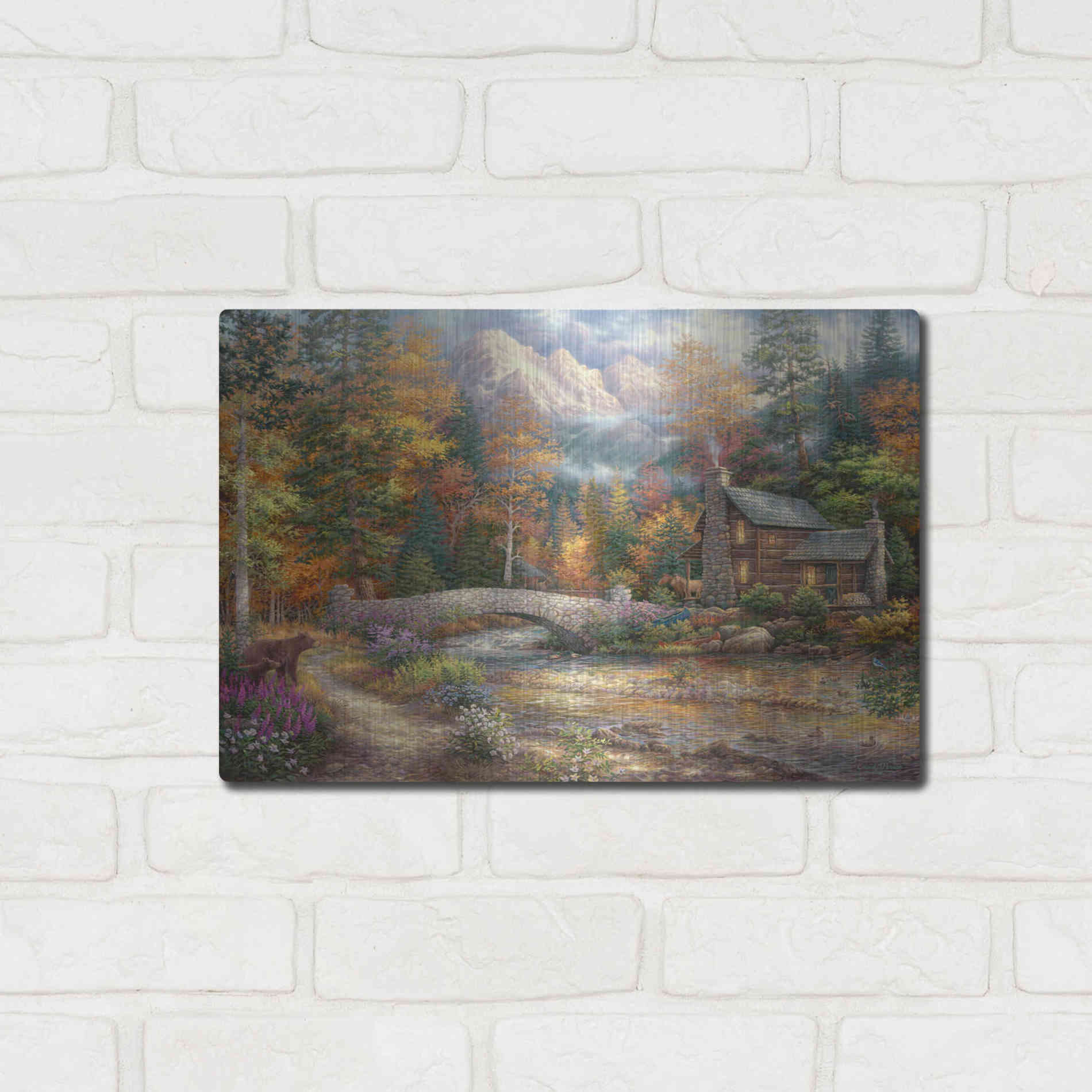 Luxe Metal Art 'Call of the Wild' by Chuck Pinson, Metal Wall Art,16x12