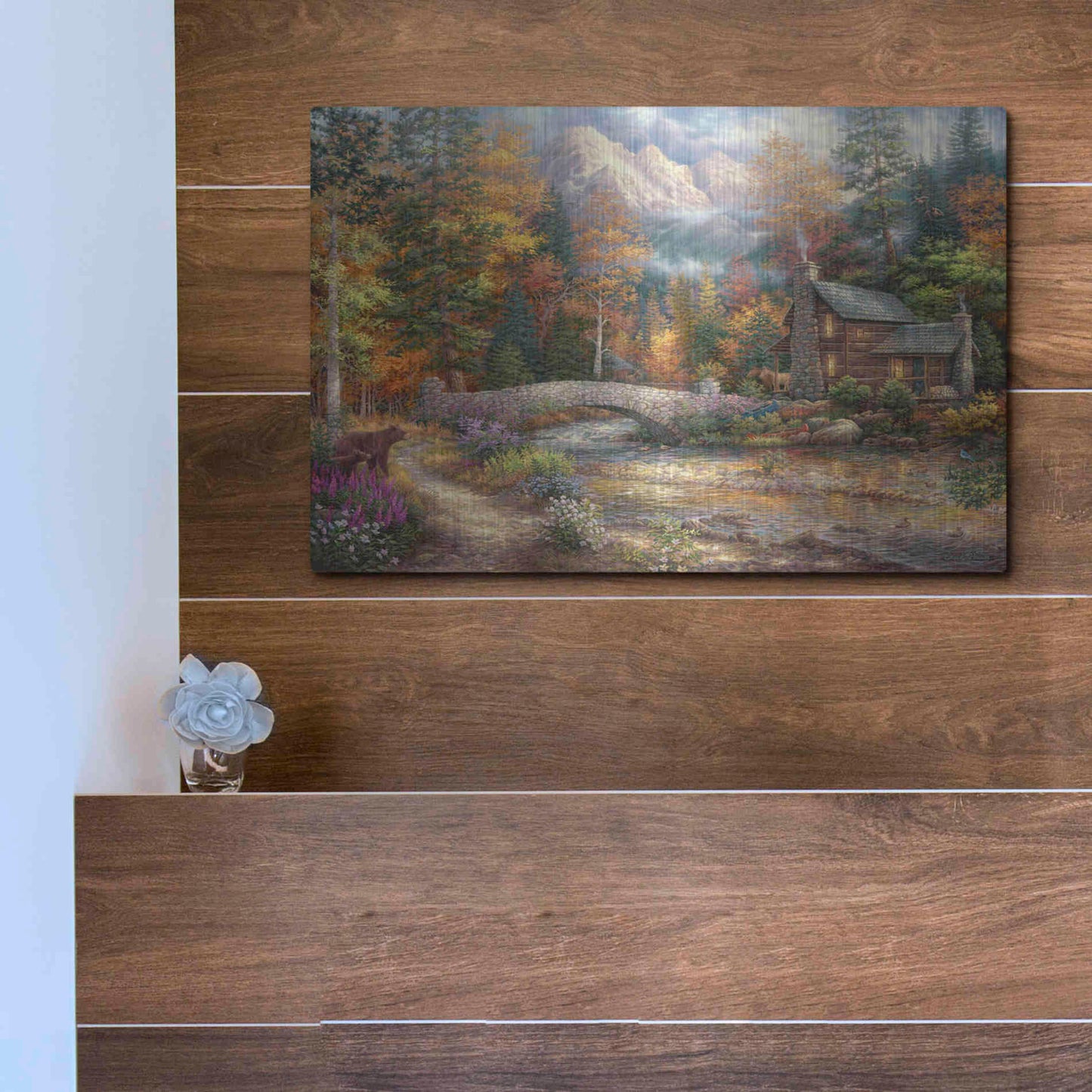 Luxe Metal Art 'Call of the Wild' by Chuck Pinson, Metal Wall Art,16x12