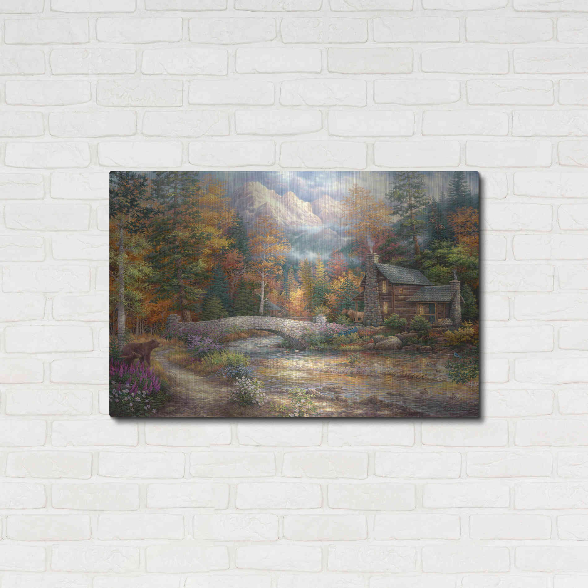 Luxe Metal Art 'Call of the Wild' by Chuck Pinson, Metal Wall Art,36x24