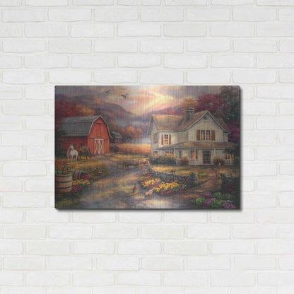 Luxe Metal Art 'Relaxing on the Farm' by Chuck Pinson, Metal Wall Art,36x24