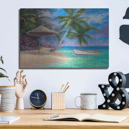 Luxe Metal Art 'Drift Away' by Chuck Pinson, Metal Wall Art,16x12