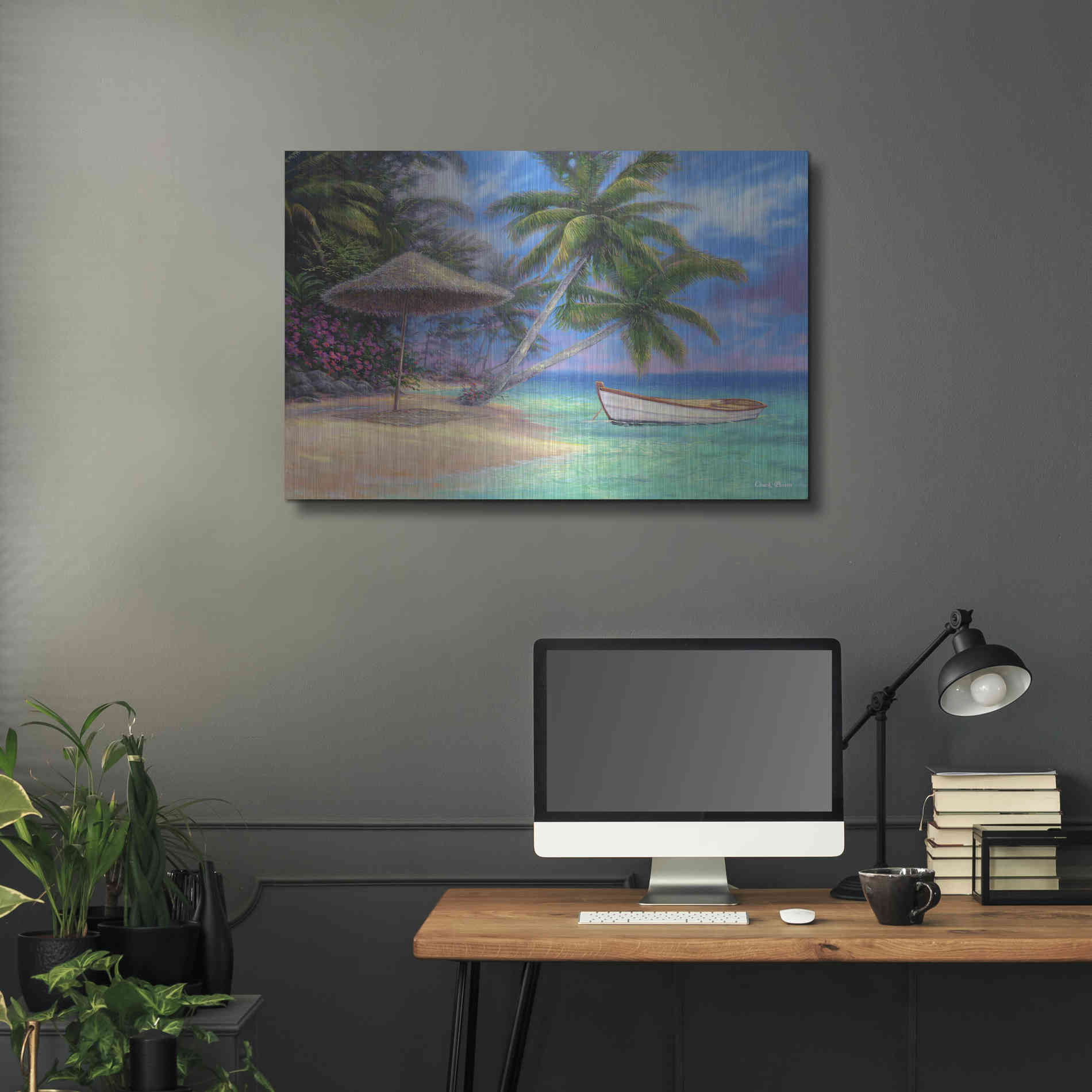 Luxe Metal Art 'Drift Away' by Chuck Pinson, Metal Wall Art,36x24