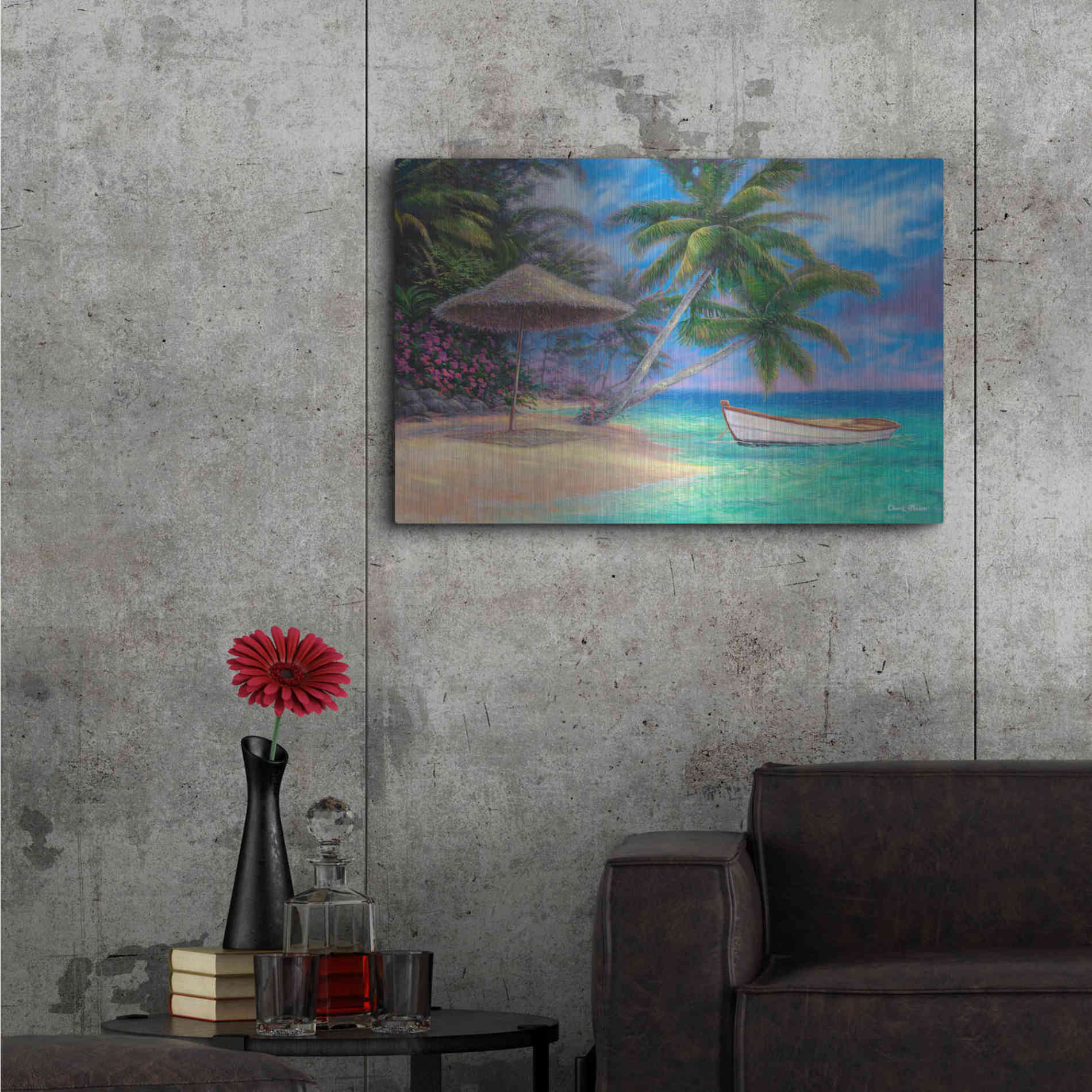 Luxe Metal Art 'Drift Away' by Chuck Pinson, Metal Wall Art,36x24