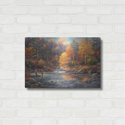 Luxe Metal Art 'Fly Fishing Legacy' by Chuck Pinson, Metal Wall Art,24x16