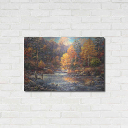 Luxe Metal Art 'Fly Fishing Legacy' by Chuck Pinson, Metal Wall Art,36x24