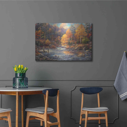 Luxe Metal Art 'Fly Fishing Legacy' by Chuck Pinson, Metal Wall Art,36x24