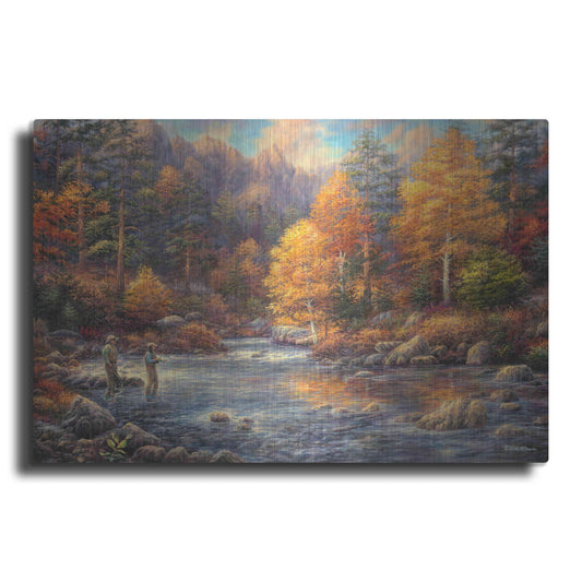 Luxe Metal Art 'Fly Fishing Legacy' by Chuck Pinson, Metal Wall Art