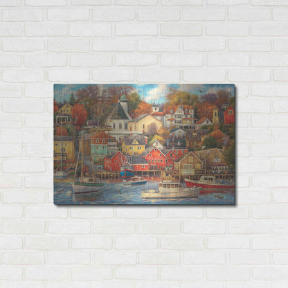 Luxe Metal Art 'Good Times Harbor' by Chuck Pinson, Metal Wall Art,36x24