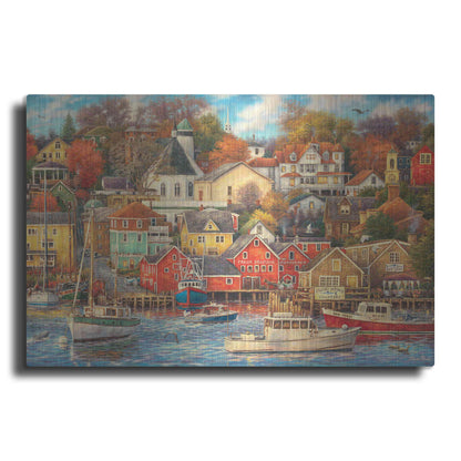 Luxe Metal Art 'Good Times Harbor' by Chuck Pinson, Metal Wall Art