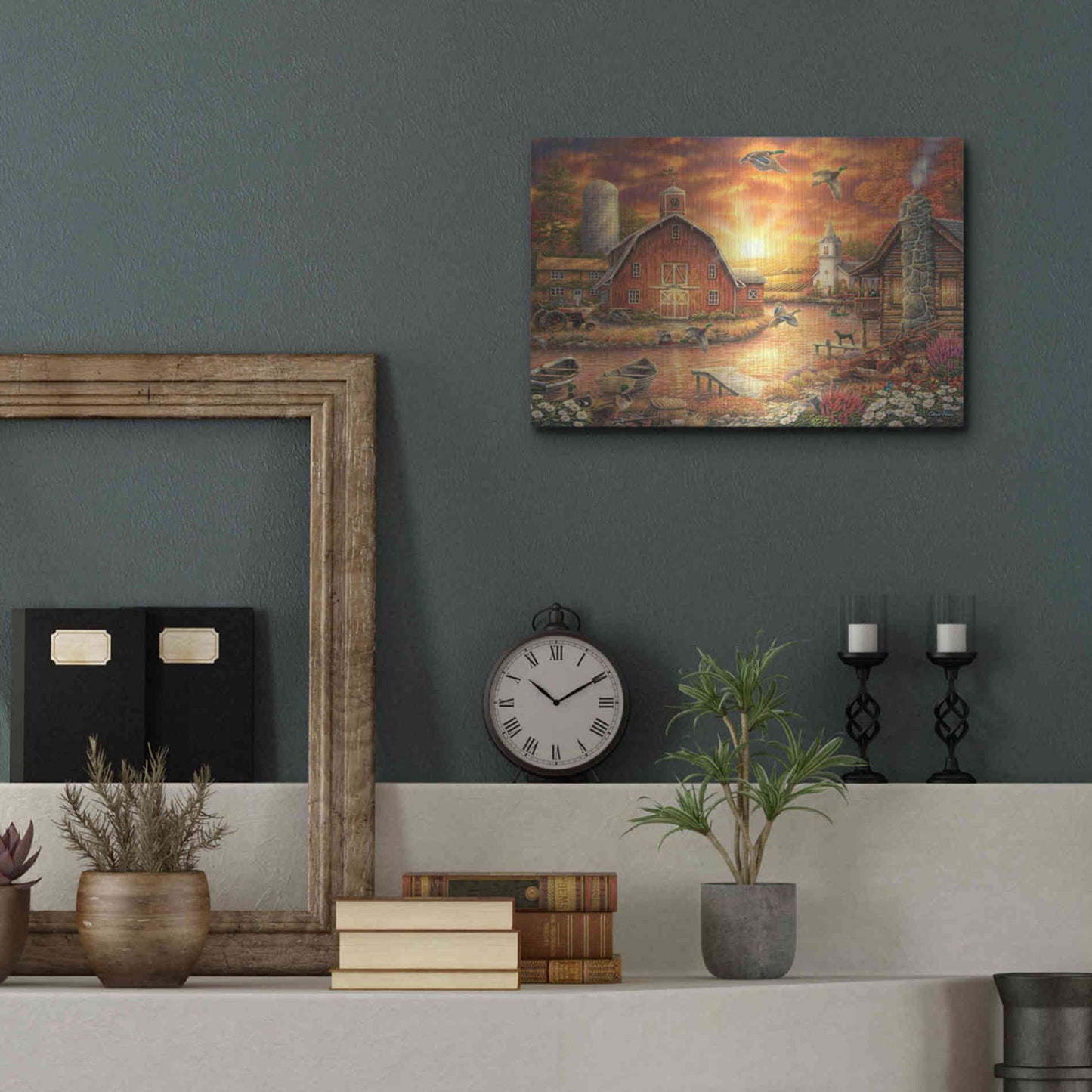 Luxe Metal Art 'Honey Drip Farm' by Chuck Pinson, Metal Wall Art,16x12