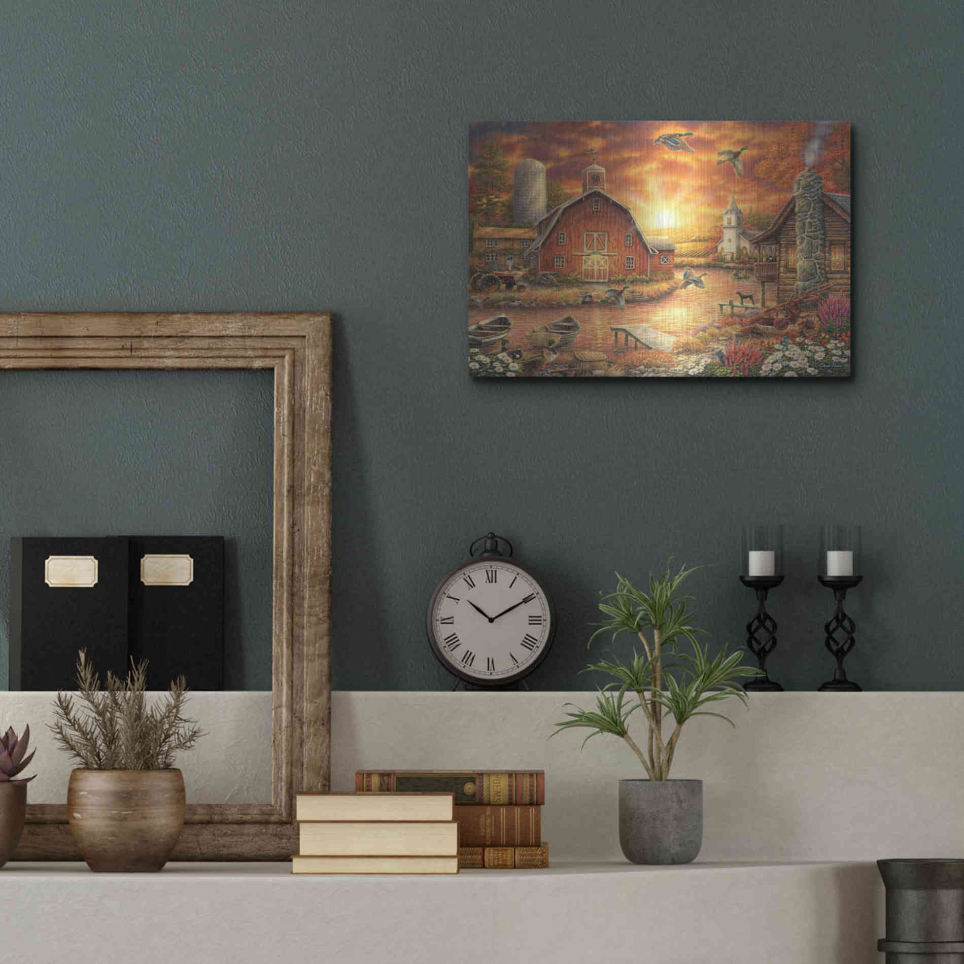 Luxe Metal Art 'Honey Drip Farm' by Chuck Pinson, Metal Wall Art,16x12