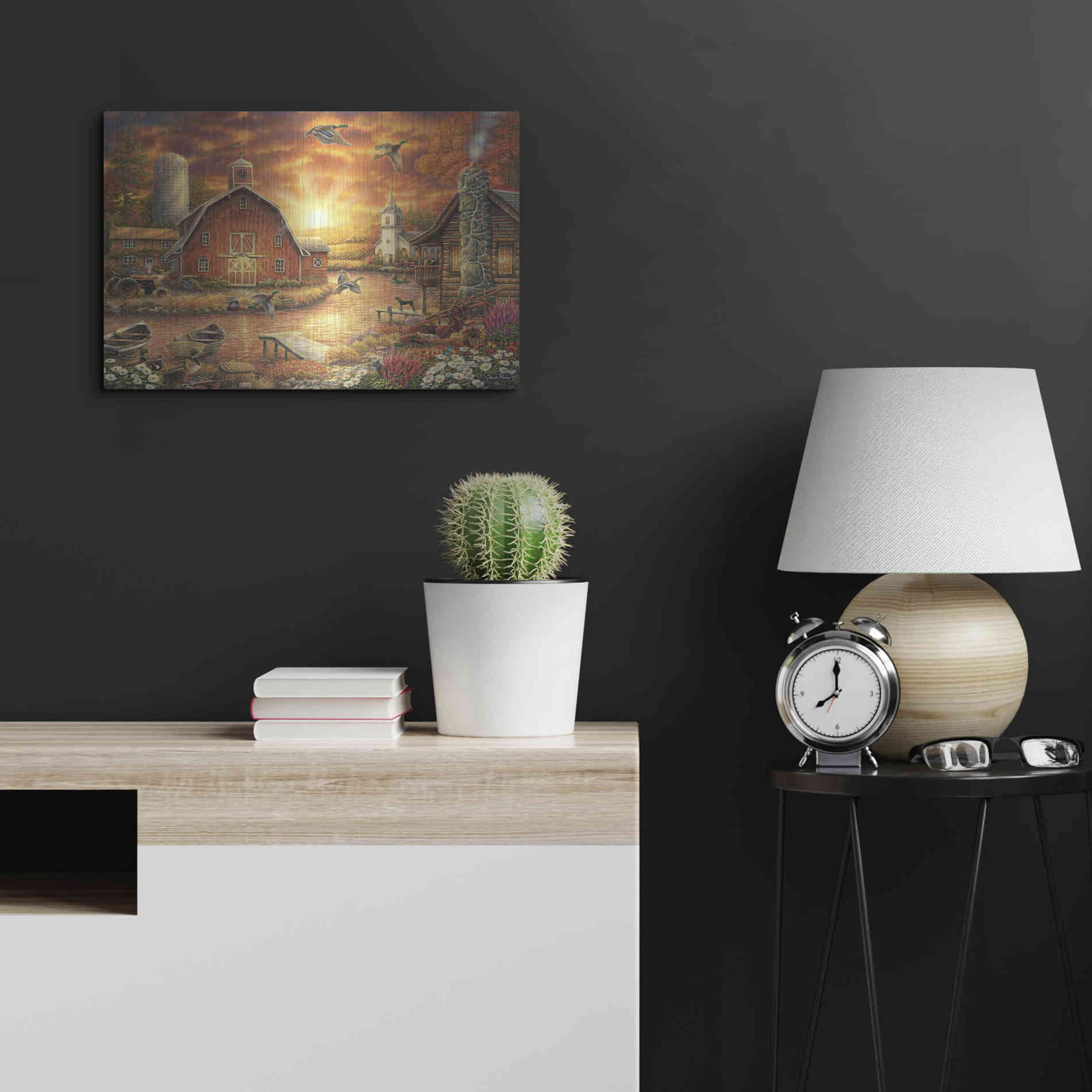 Luxe Metal Art 'Honey Drip Farm' by Chuck Pinson, Metal Wall Art,24x16