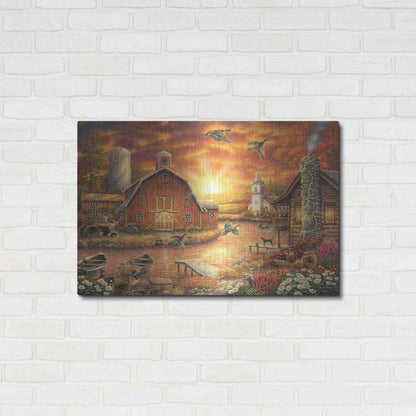 Luxe Metal Art 'Honey Drip Farm' by Chuck Pinson, Metal Wall Art,36x24